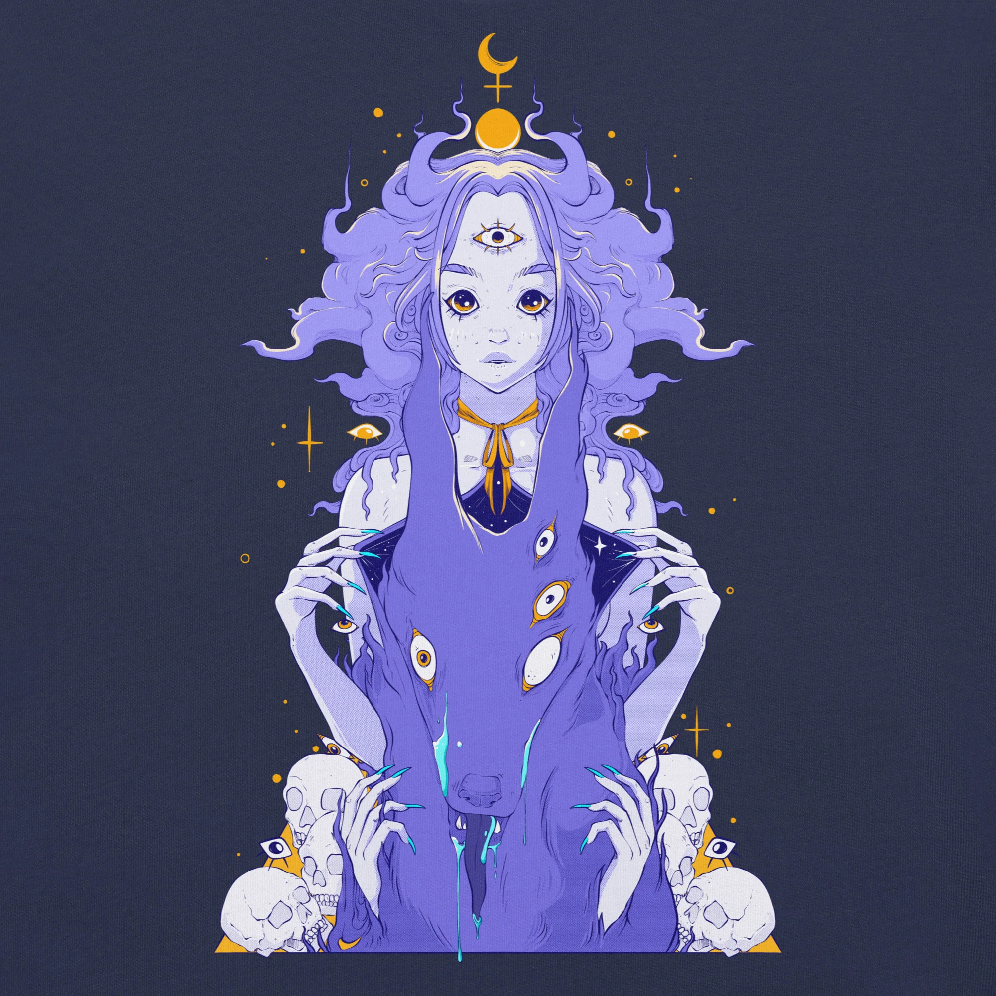 Witchy Wolf, Unisex T-Shirt - Image 2