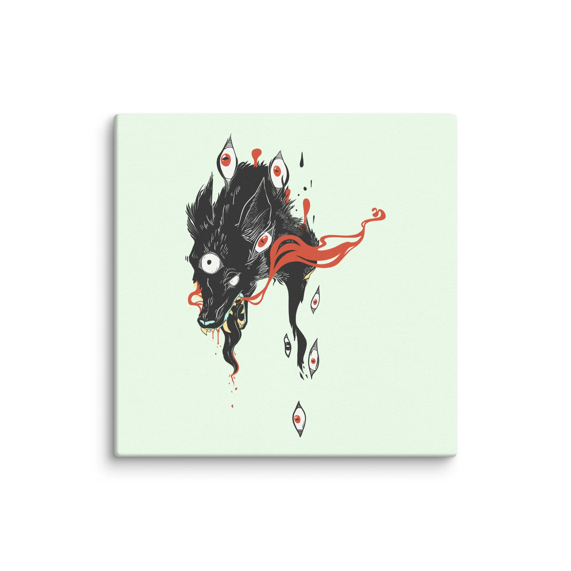 Wolf & Eyes, Canvas Print - Image 3