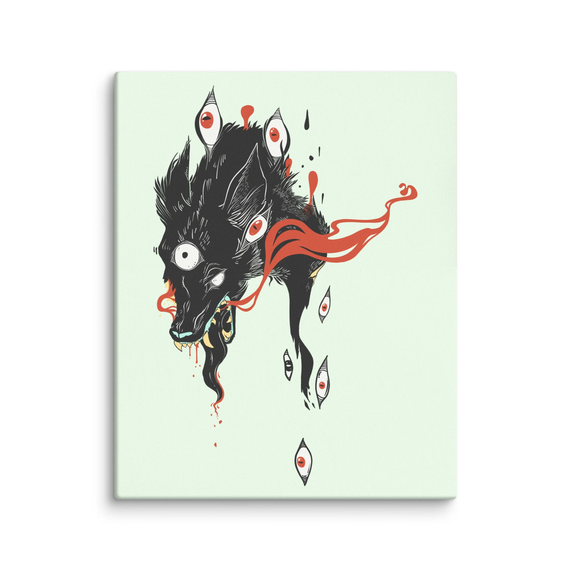 Wolf & Eyes, Canvas Print - Image 4