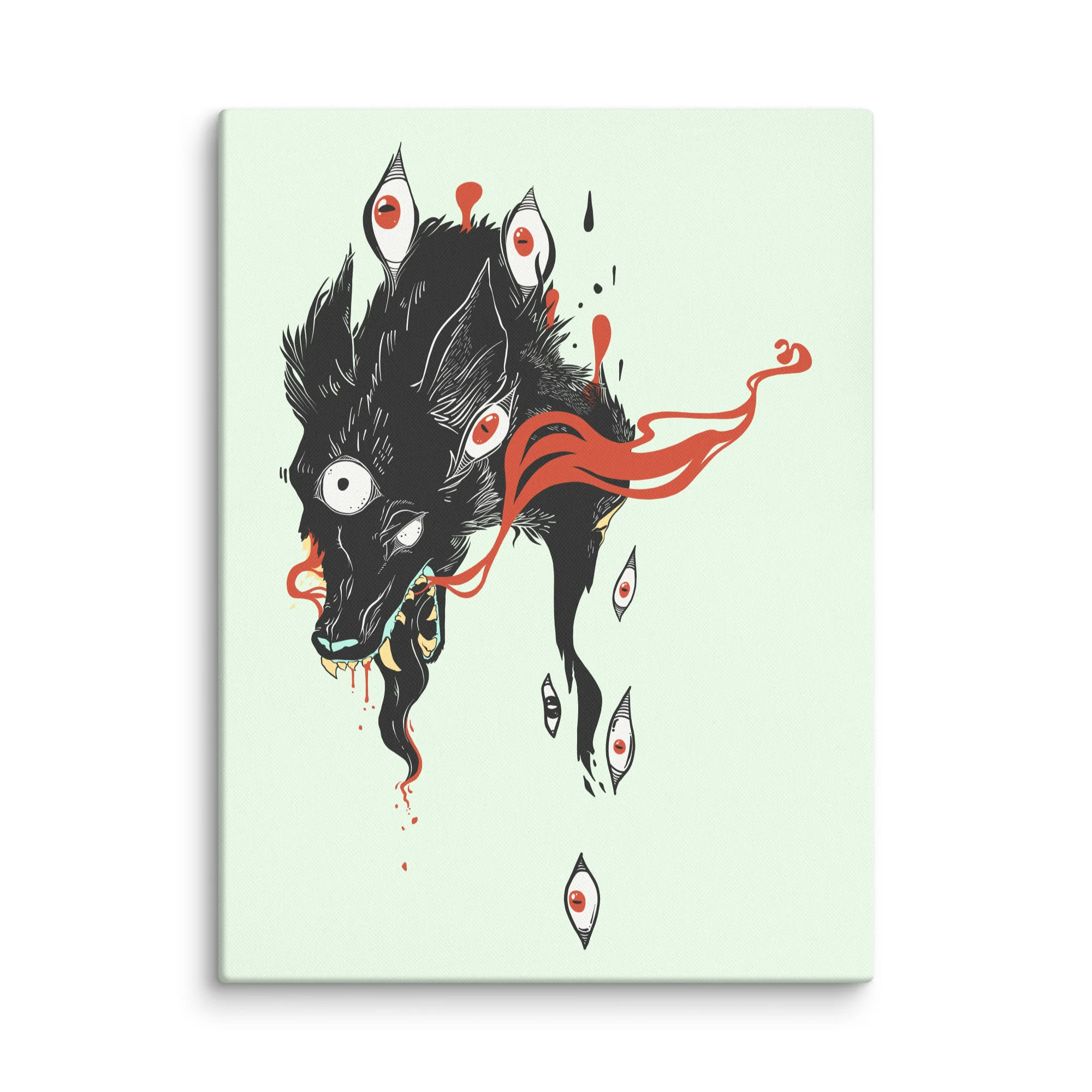 Wolf & Eyes, Canvas Print - Image 5