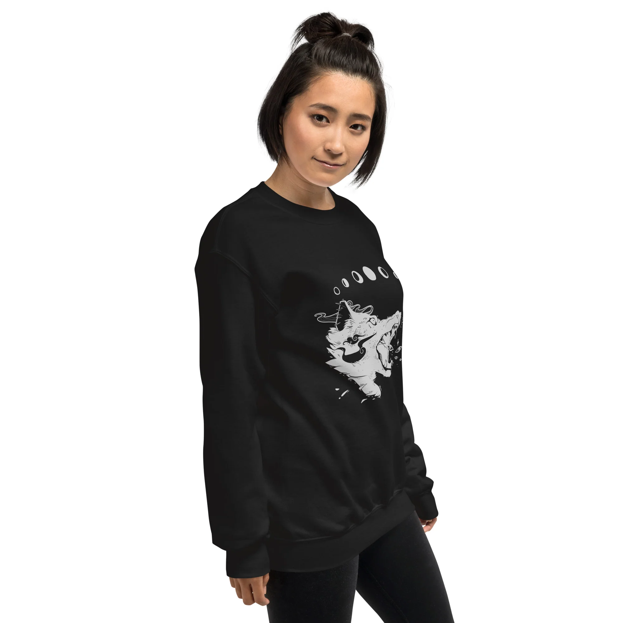 Wolf Howl, Unisex Sweatshirt - Image 2