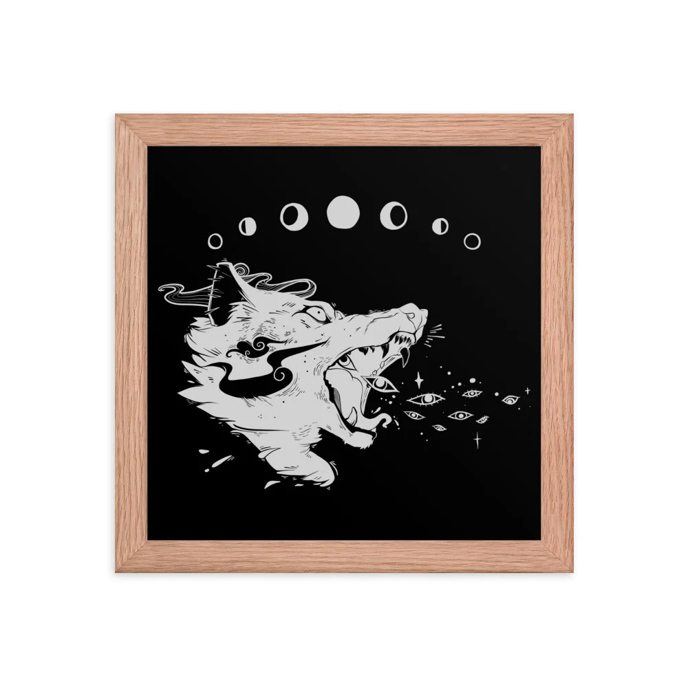Wolf Magic, Framed Art Print - Image 10