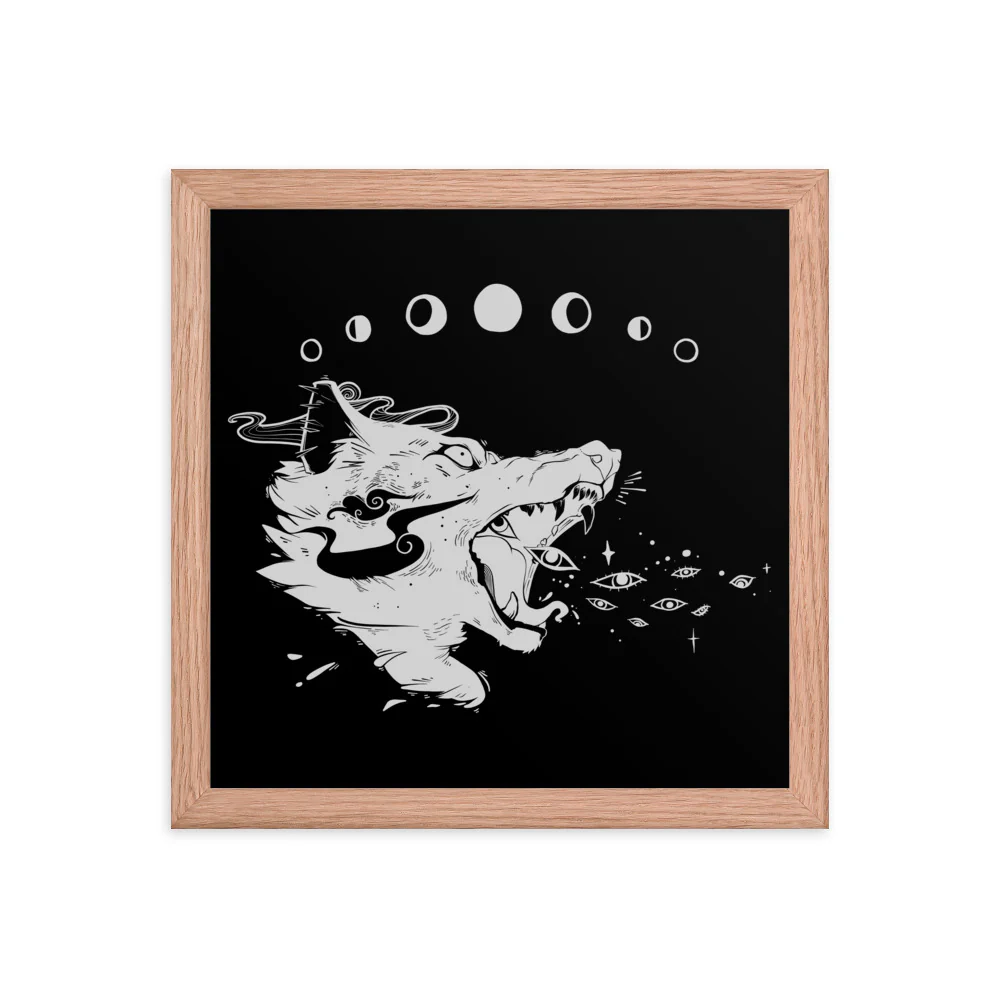 Wolf Magic, Framed Art Print - Image 11