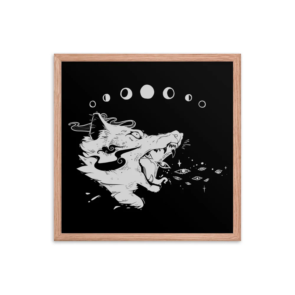 Wolf Magic, Framed Art Print - Image 12