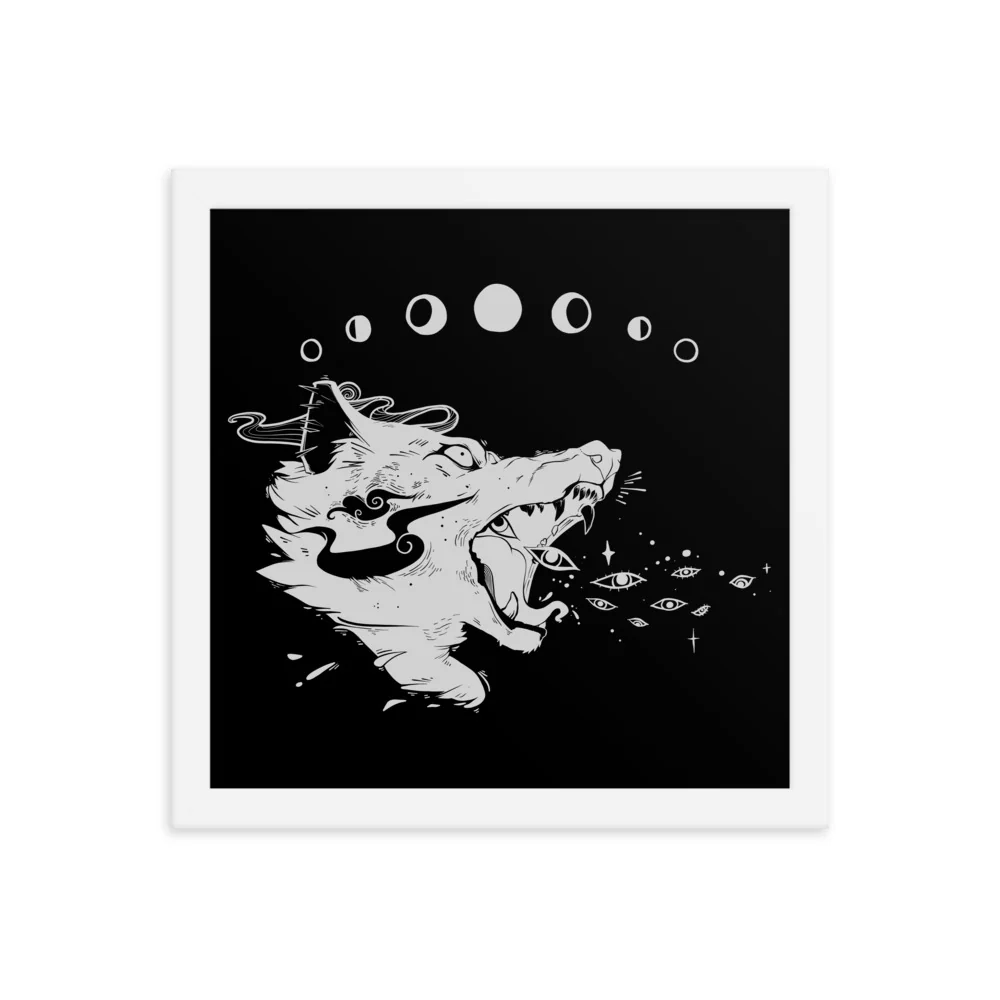 Wolf Magic, Framed Art Print - Image 14