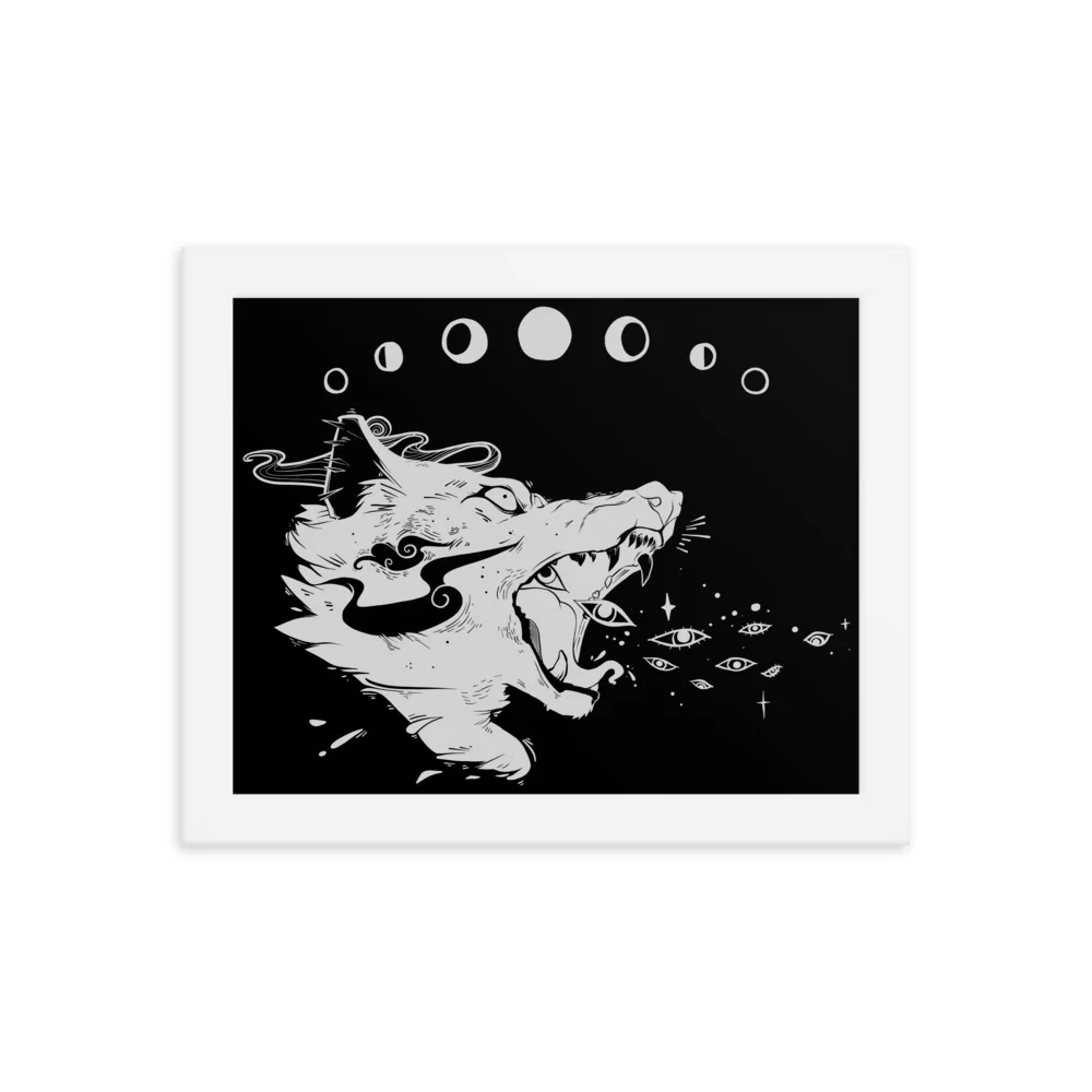 Wolf Magic, Framed Art Print - Image 5