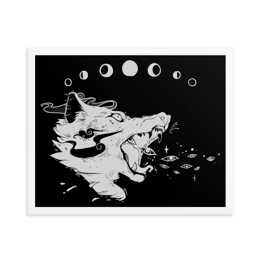 Wolf Magic, Framed Art Print - Image 6