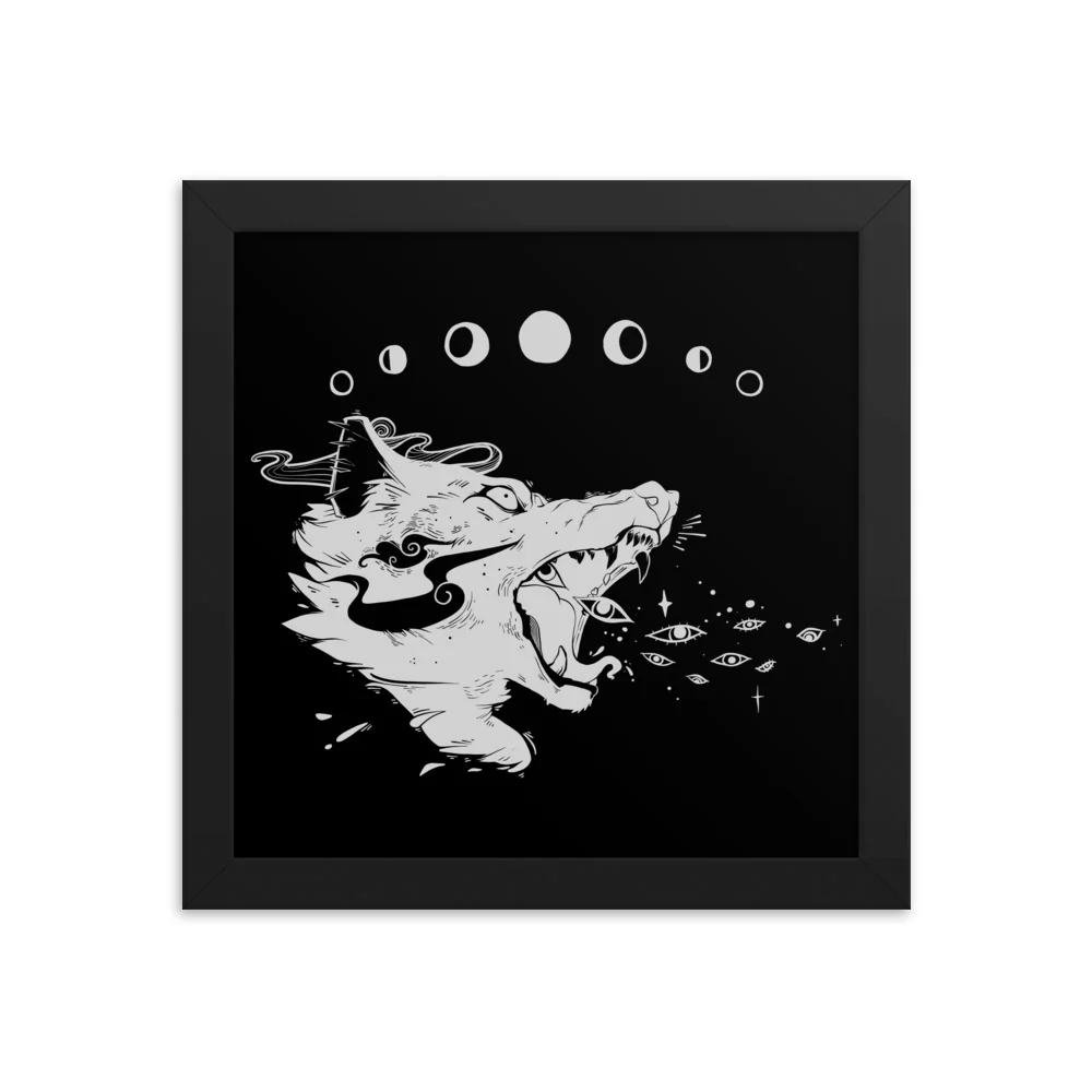 Wolf Magic, Framed Art Print - Image 8