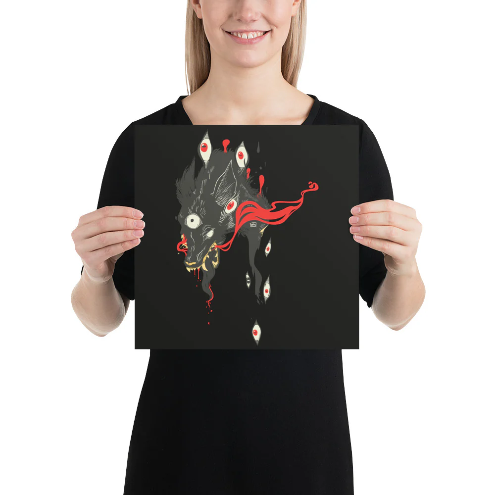 Wolf, Matte Art Print Poster - Image 4