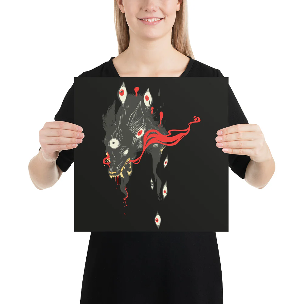 Wolf, Matte Art Print Poster - Image 5