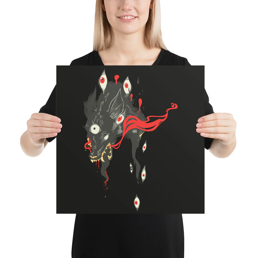Wolf, Matte Art Print Poster - Image 6
