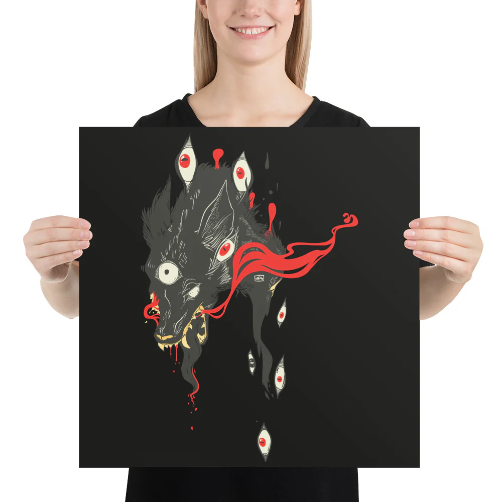 Wolf, Matte Art Print Poster - Image 7