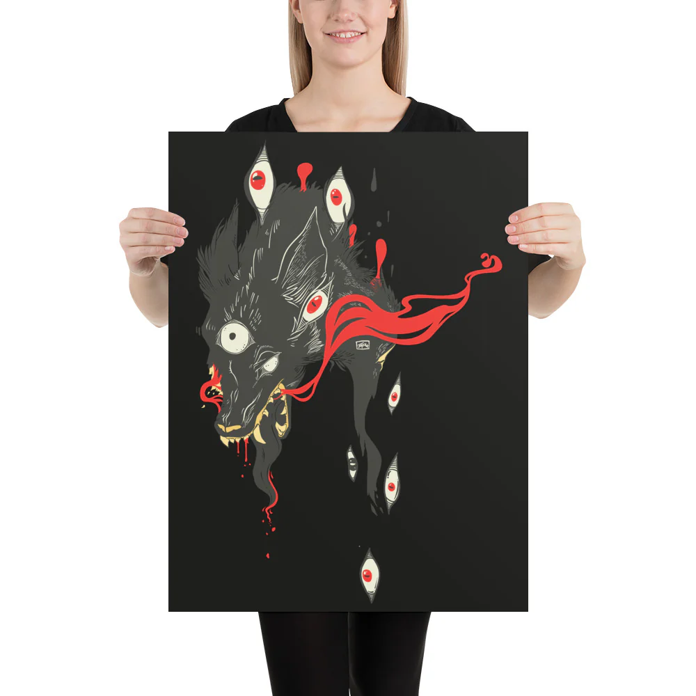 Wolf, Matte Art Print Poster - Image 8