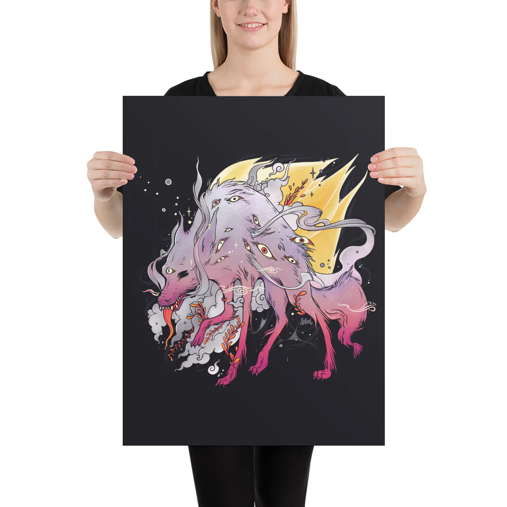 Wolf, Matte Art Print Poster - Image 10