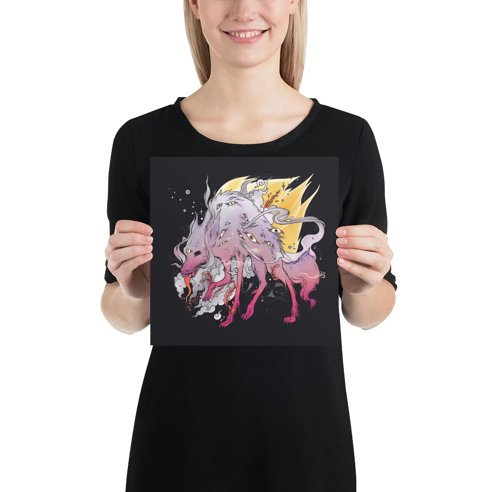 Wolf, Matte Art Print Poster - Image 2