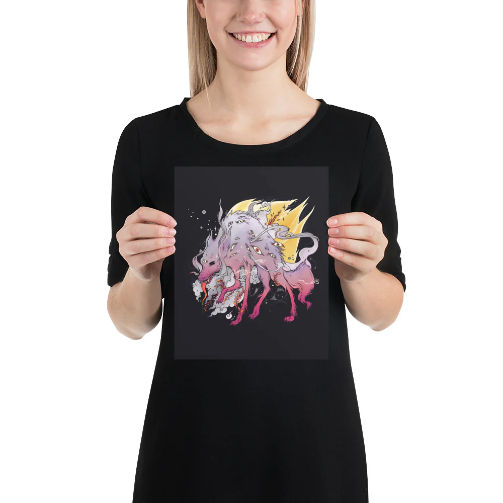 Wolf, Matte Art Print Poster - Image 7
