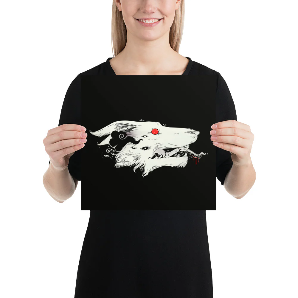 Wolf, Matte Art Print Poster - Image 3