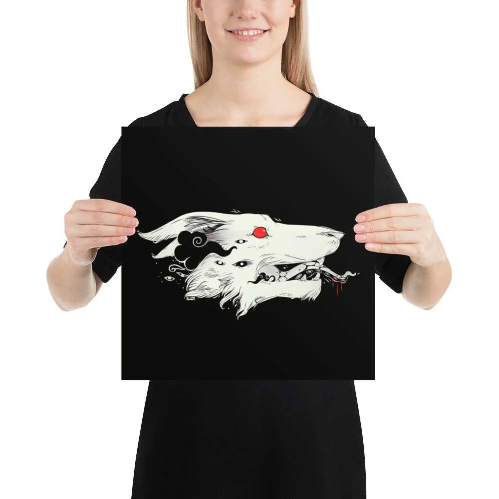 Wolf, Matte Art Print Poster - Image 4