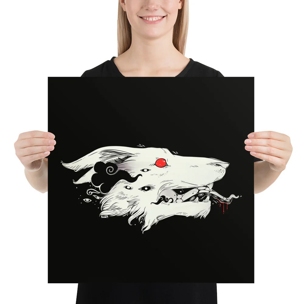 Wolf, Matte Art Print Poster - Image 6