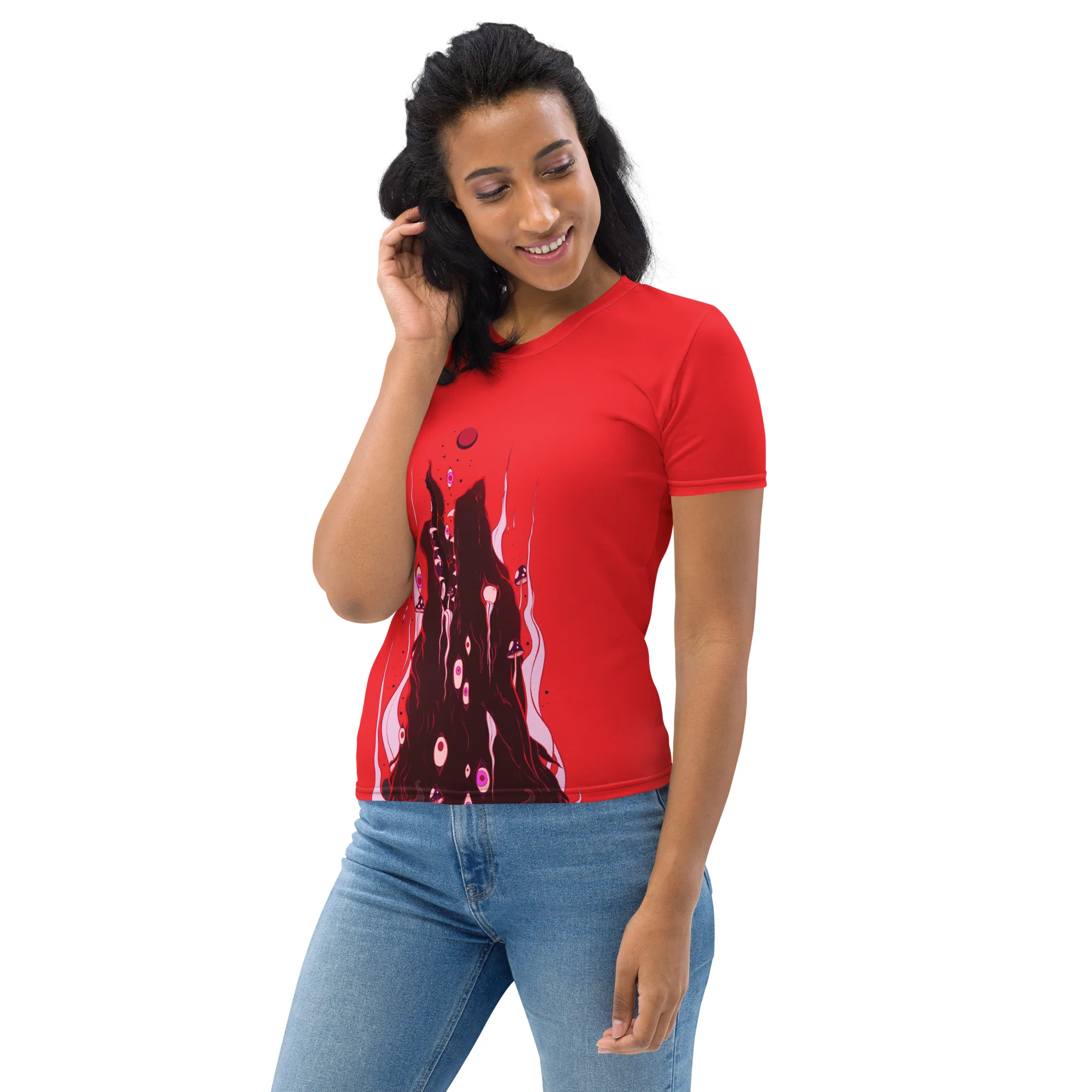 Wolf Rising, Women's Sublimation T-Shirt - Image 4