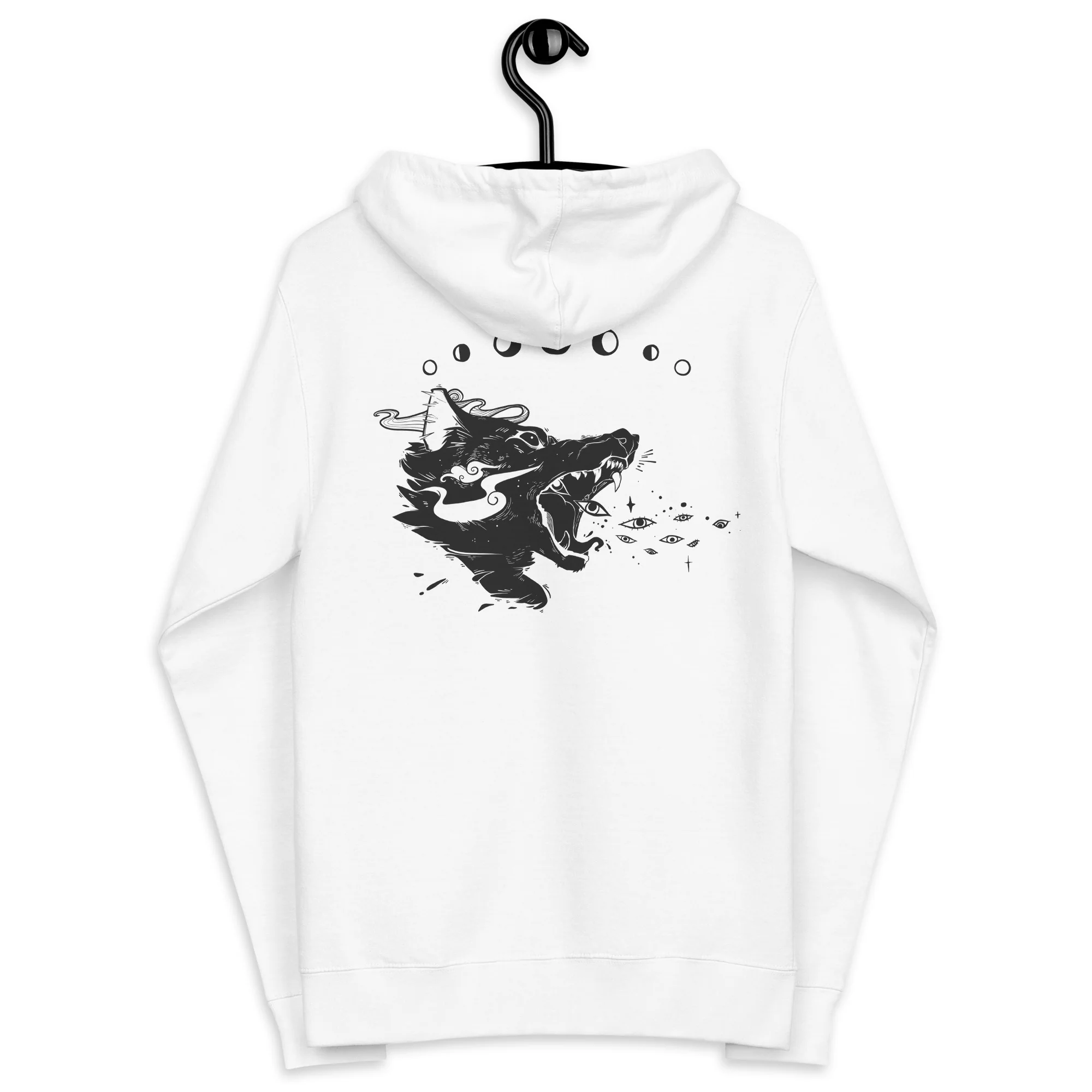 Wolf, Unisex Fleece Zip-Up Hoodie - Image 6