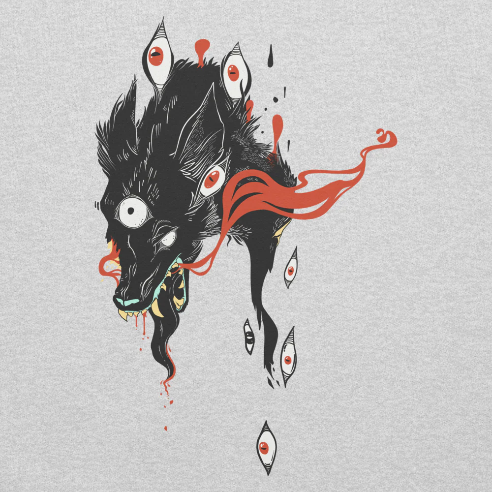 Wolf, Unisex Sweatshirt - Image 6