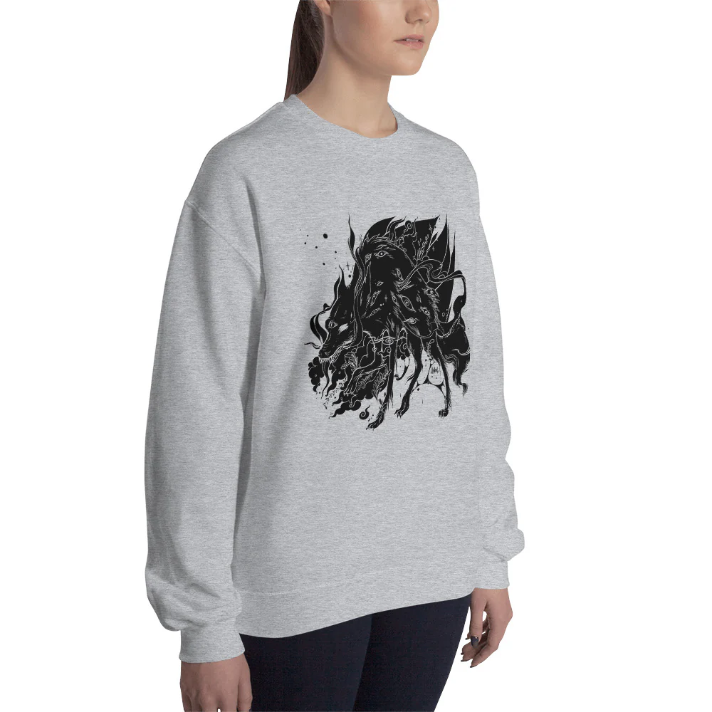Wolf, Unisex Sweatshirt - Image 5