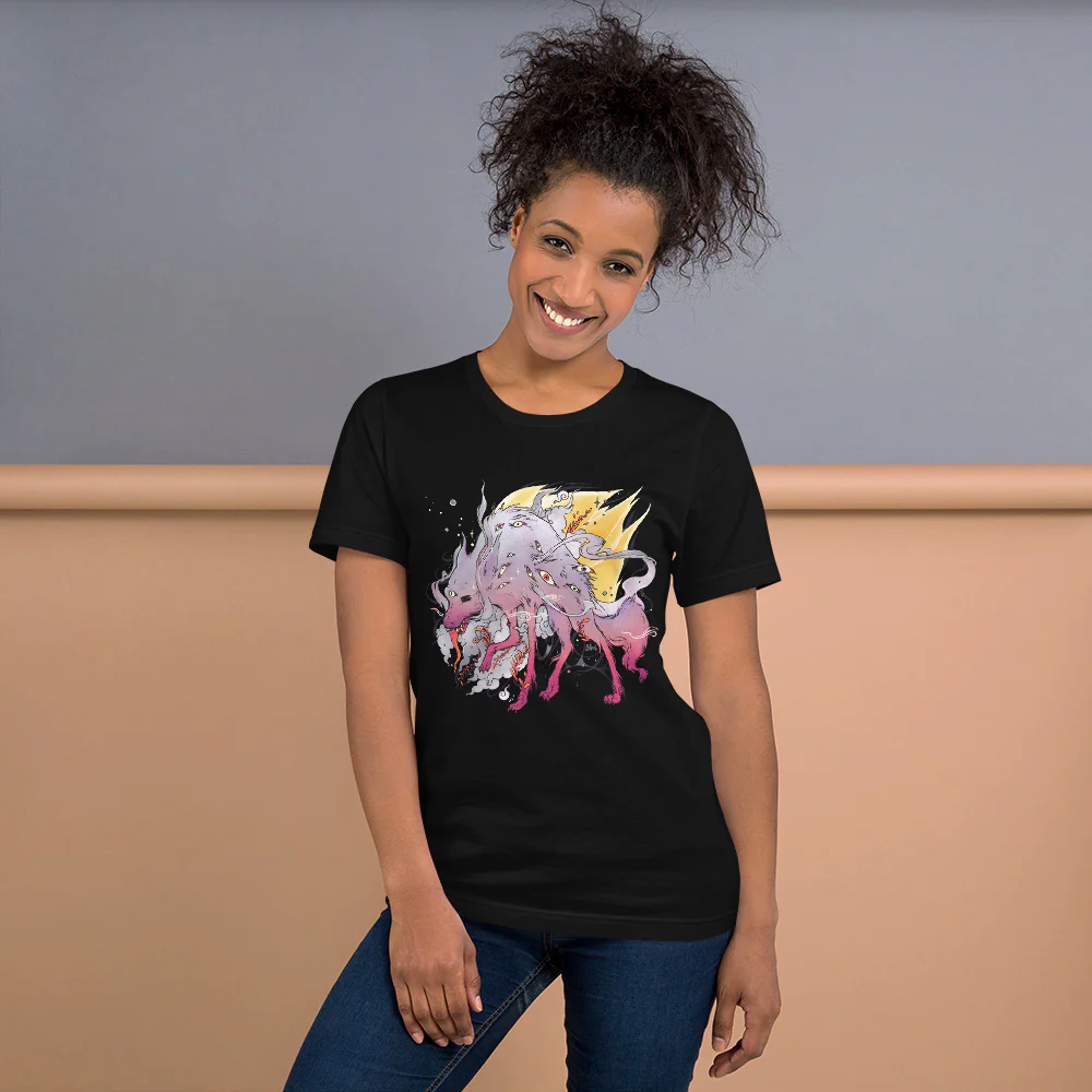 Wolf, Unisex T-Shirt - Image 3