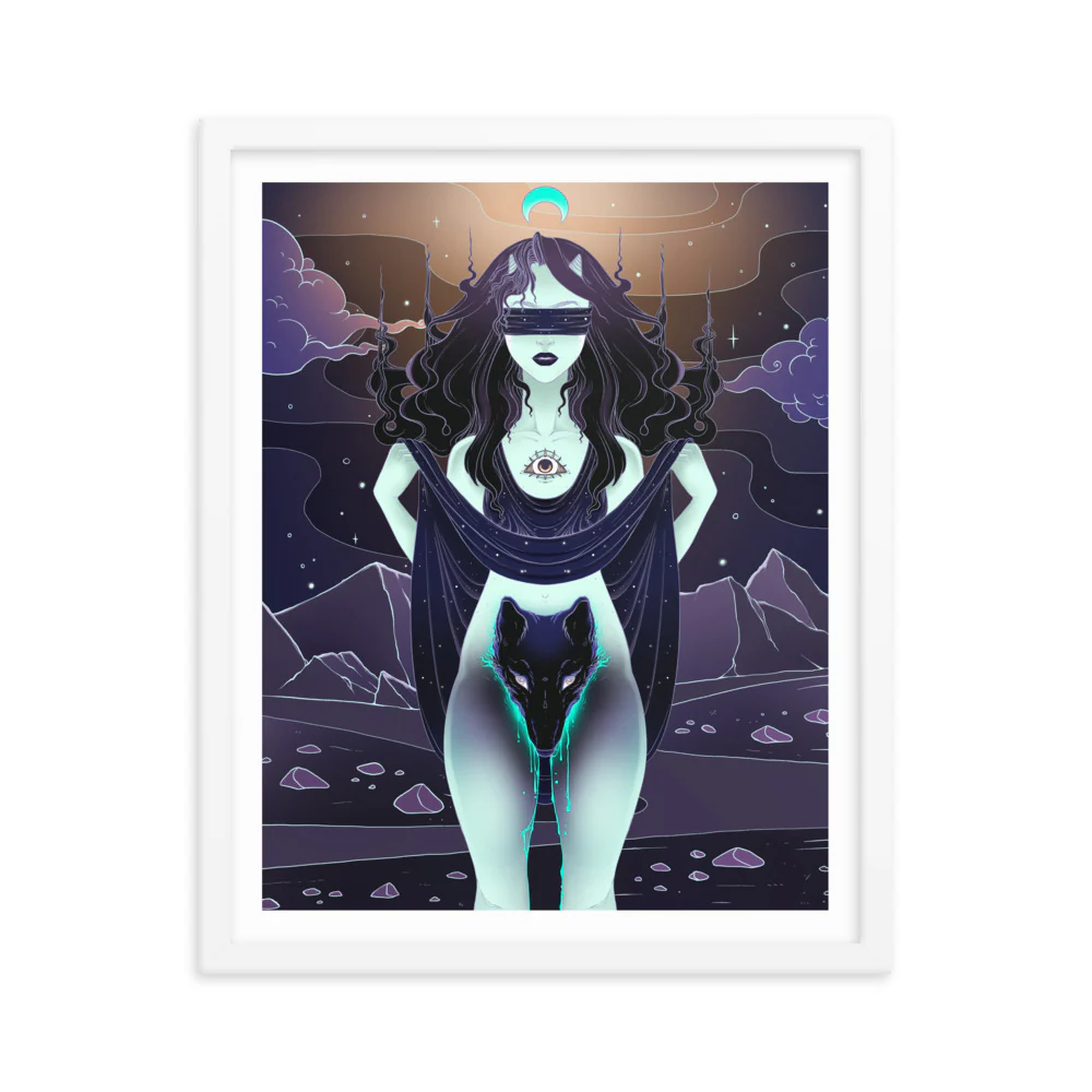 Wolf Woman, Framed Art Print - Image 6