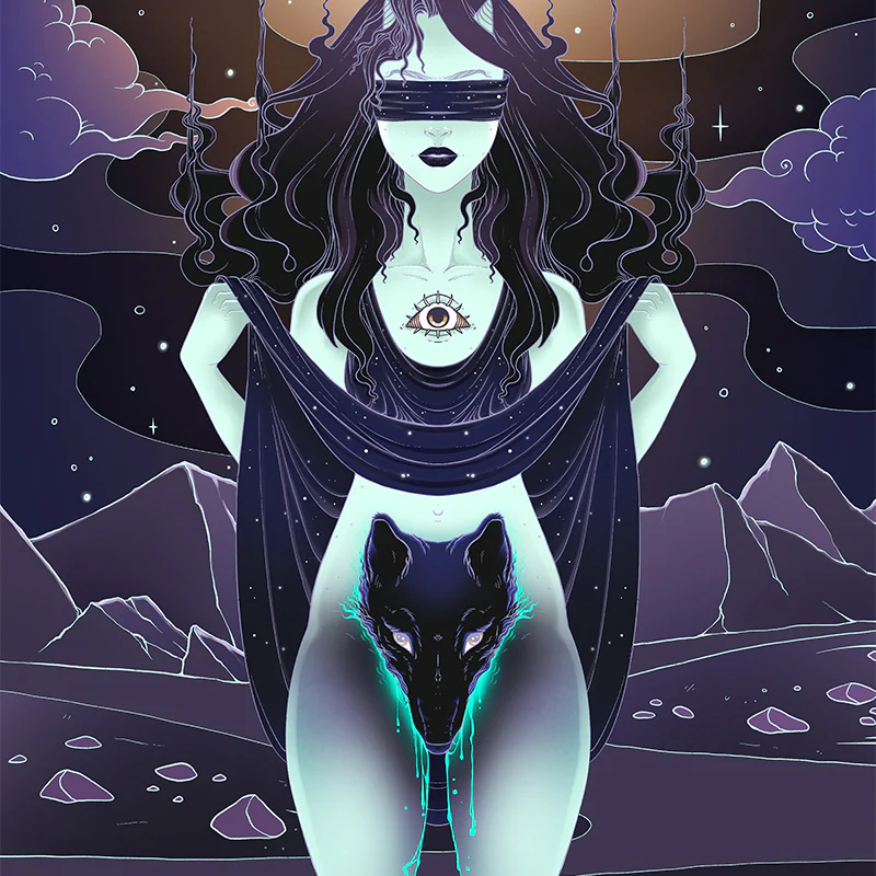 Wolf Woman, Matte Art Print Poster