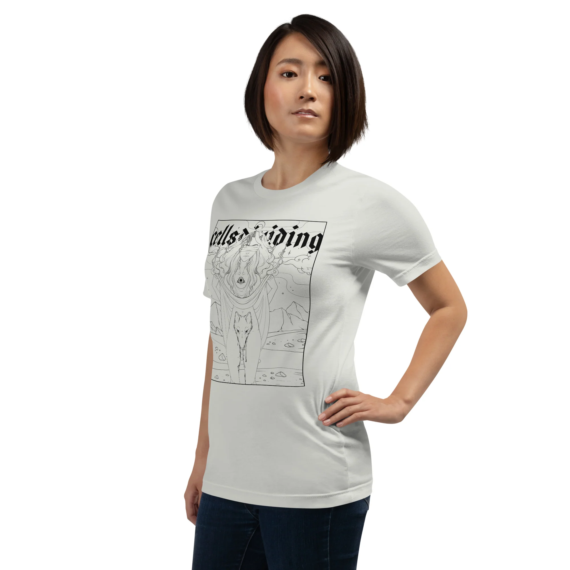 Wolf Woman, Unisex T-Shirt - Image 5