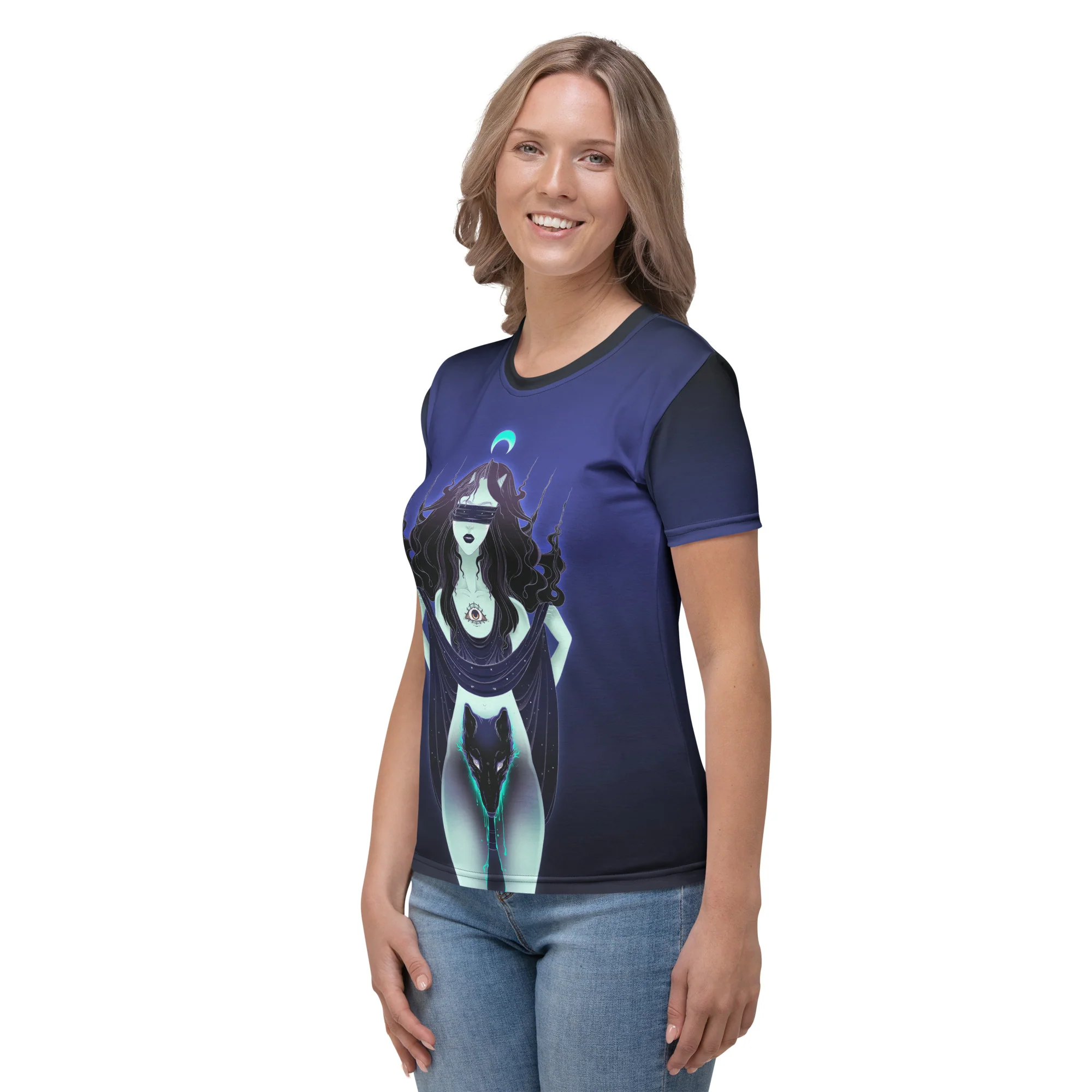 Wolf Woman, Women's Sublimation T-Shirt - Image 3