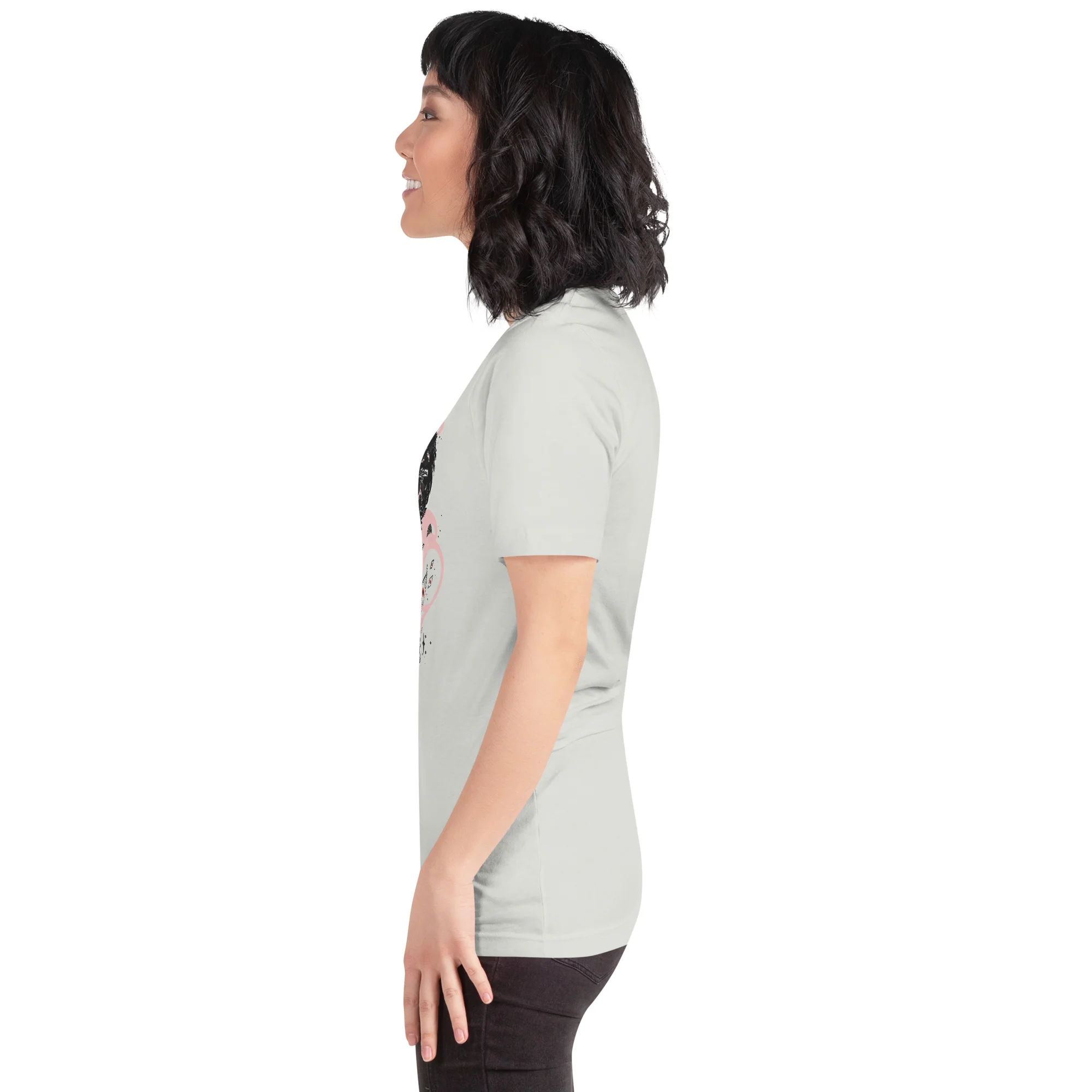Many Eyes Many Wolves, Gray, Unisex T-Shirt - Image 10