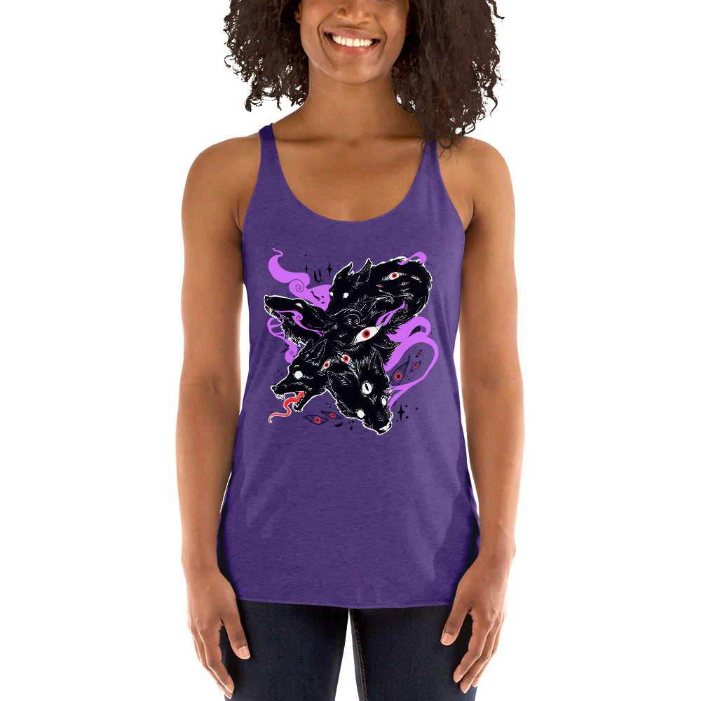 Wolves, Racerback Tank Top - Image 3