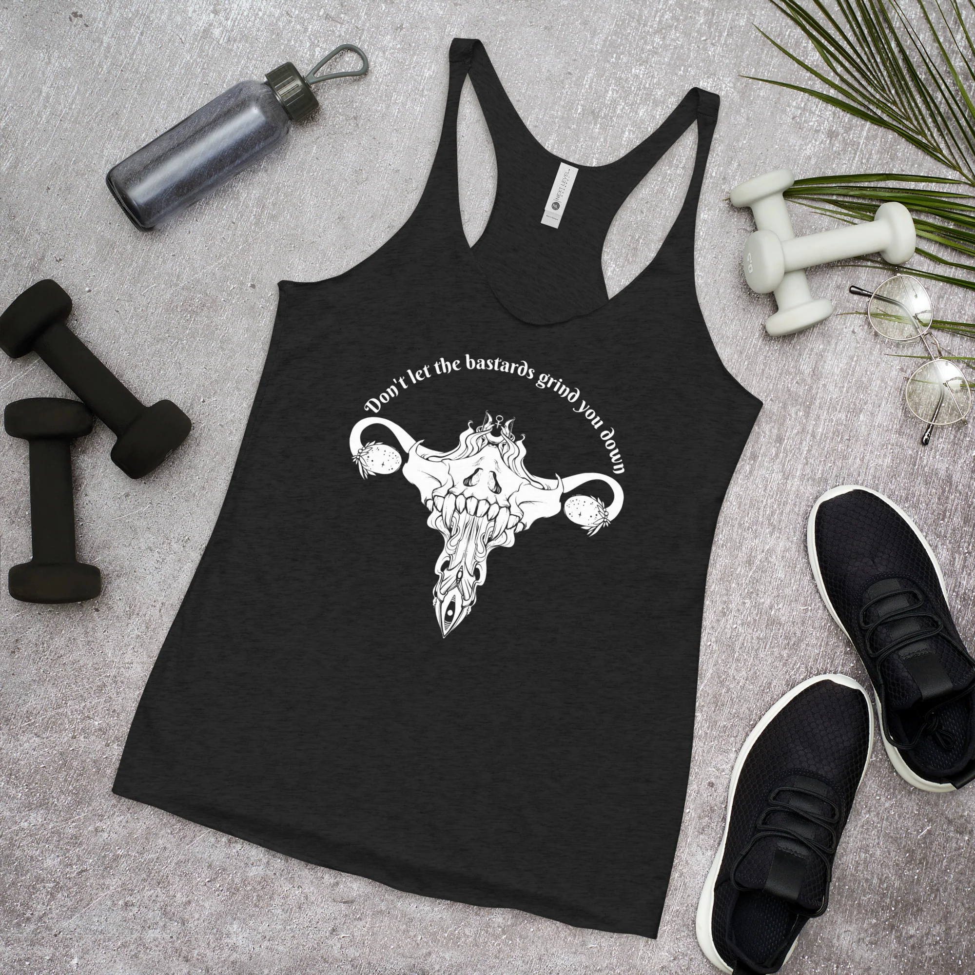Don't Let Them Grind You Down, Racerback Tank Top - Image 5